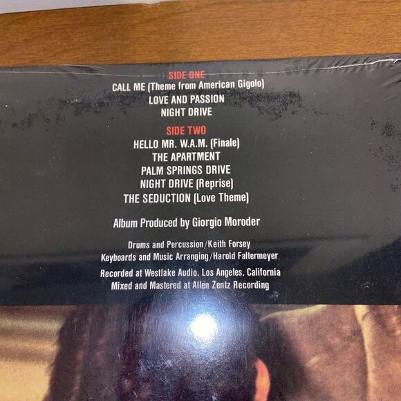 Vintage American Gigolo soundtrack still in plastic vinyl record - Picture 4 of 4